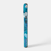 Étui de téléphone en collage Océan Bleu (Côté gauche)