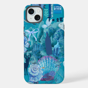 Étui de téléphone en collage Océan Bleu