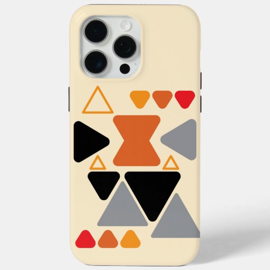 Étui de téléphone en crème boho milieu du siècle t (Verso)