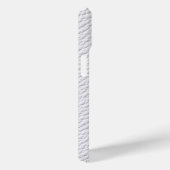 Étui de téléphone en cuir blanc texturé classique (Verso / Droite)