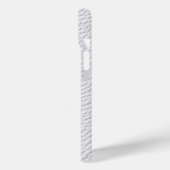 Étui de téléphone en cuir blanc texturé classique (Verso / Gauche)