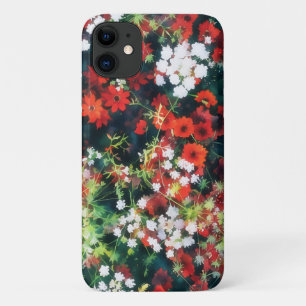Étui de téléphone en fleurs de style floral vintag