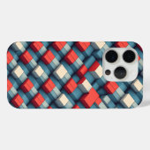 Étui de téléphone en forme de cube géométrique 3D (Verso (horizontal))