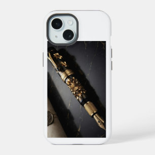 Étui de téléphone en forme de stylo plume de luxe