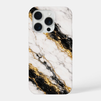 Étui de téléphone en marbre blanc luxe avec veine