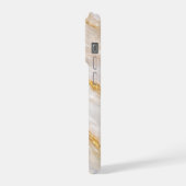 Étui de téléphone en marbre de perle de luxe avec (Côté gauche)