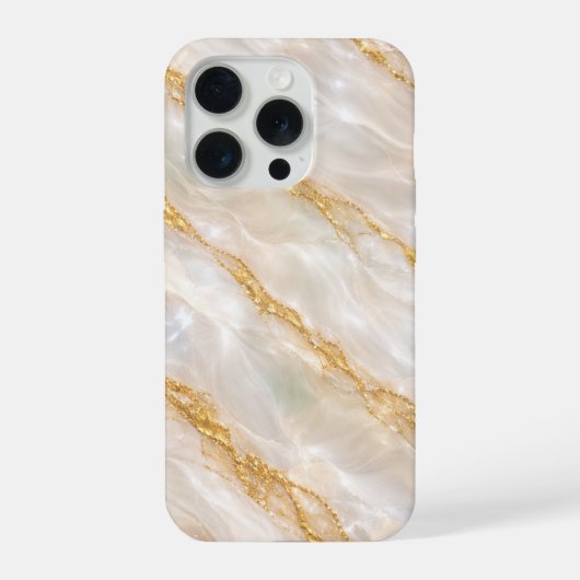 Étui de téléphone en marbre de perle de luxe avec (Verso)