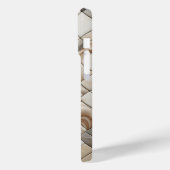 Étui de téléphone en marbre diagonal moderne - Flu (Verso / Gauche)