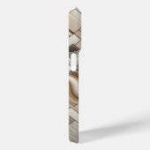 Étui de téléphone en marbre diagonal moderne - Flu (Verso / Droite)