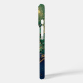 Étui de téléphone en marbre vert émeraude de luxe (Verso / Gauche)