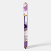 Étui de téléphone en marbre violet Levander Or Lux (Verso / Gauche)