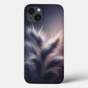 Étui de téléphone en plume éthérée de luxe - Doux