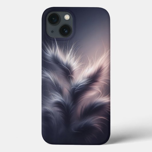 Étui de téléphone en plume éthérée de luxe - Doux (Verso)