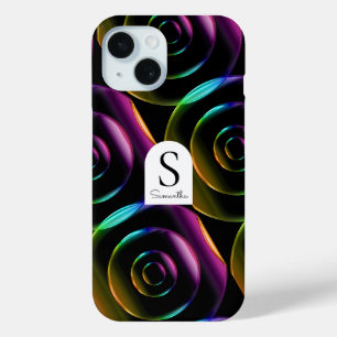 Étui de téléphone en verre néon personnalisé avec