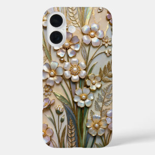 Étui de téléphone en verre teinté Pearl Floral Élé