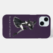 Étui de téléphone Energy Gothic Witch Chat Noir (Verso (horizontal))