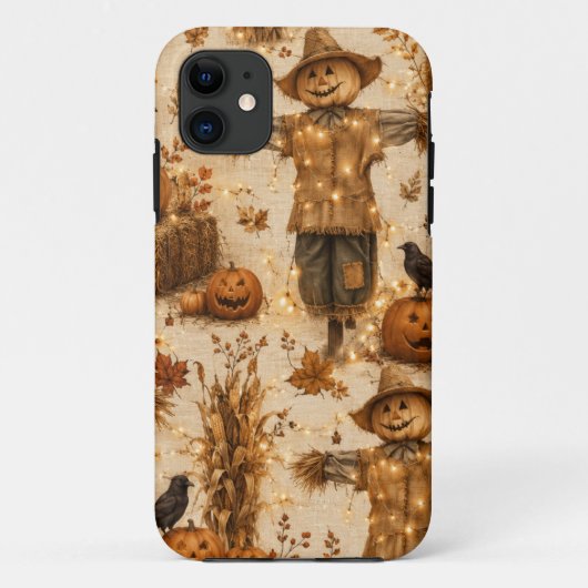 Étui de téléphone Épouvantail et Citrouille d'Hall (Dos)