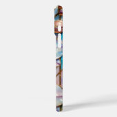 Étui de téléphone esthétique à orchidée rose bleu (Verso / Gauche)