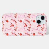 Étui de téléphone esthétique bonbon rose (Verso (horizontal))