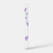 Étui de téléphone esthétique papillon violet (Côté gauche)