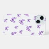 Étui de téléphone esthétique papillon violet (Verso Horizontal)