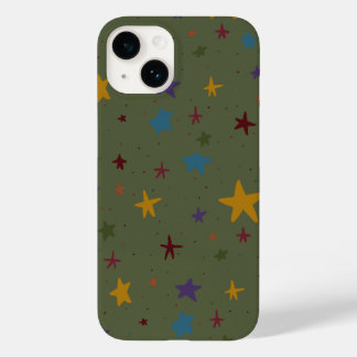 Étui de téléphone étoile coloré vert