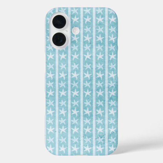 Étui de téléphone étoile de mer bleu sarcelle plag (Verso)