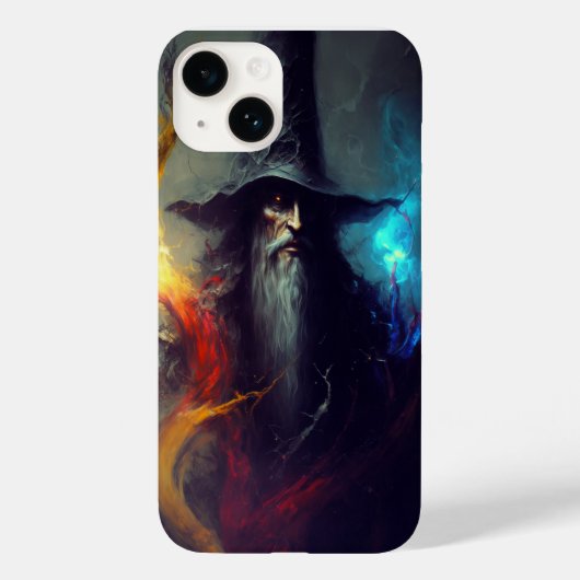 Étui de téléphone Fantasy Dark Wizard | Mage Art 2 (Verso)