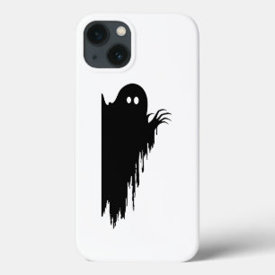 Étui de téléphone fantôme noir qui dégouline Hal