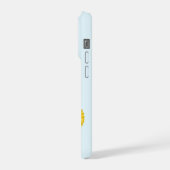 Étui de téléphone Figaro Aqua pâle - coque de télé (Côté gauche)