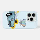 Étui de téléphone Figaro Aqua pâle - coque de télé (Verso Horizontal)