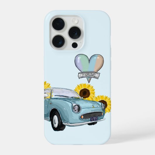 Étui de téléphone Figaro Aqua pâle - coque de télé (Verso)