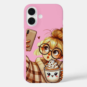 Étui de téléphone Fille de dessin animé mignonne p