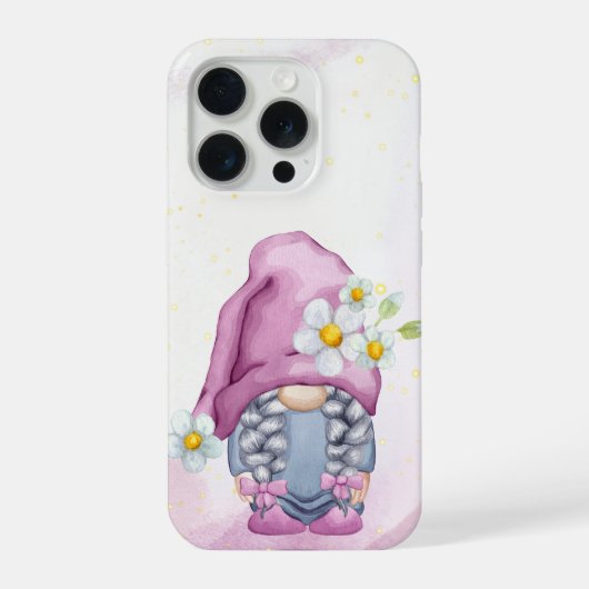 Étui de téléphone Fille Gnome Mignonne (Verso)
