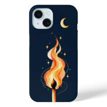 Étui de téléphone Flamme et Lune