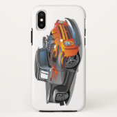 Étui de téléphone - Flammes orange (Dos)