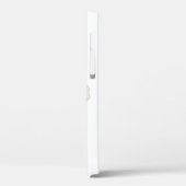 Étui de téléphone Fleur Abstraite Beige Doux Minim (Verso / Gauche)