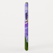 Étui de téléphone fleur d'iris (Dos/Droite)
