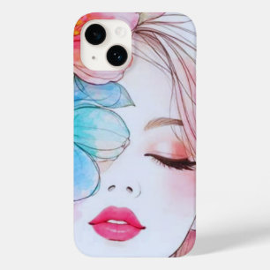 Étui de téléphone Fleur Femme Aquarelle Esthétique
