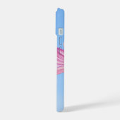 Étui de téléphone fleur rose esthétique (Côté gauche)