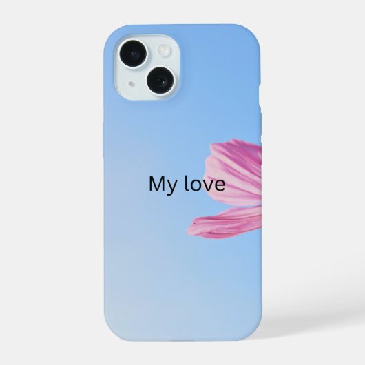 Étui de téléphone fleur rose esthétique (Verso)