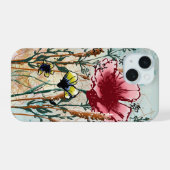Étui de téléphone fleur sauvage multimédia (Verso Horizontal)