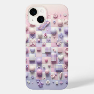 Étui de téléphone fleuri rose Shabby Chic - Blanc