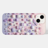 Étui de téléphone fleuri rose Shabby Chic - Blanc  (Verso (horizontal))