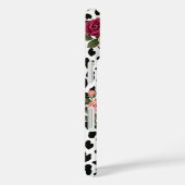 Étui de téléphone floral à imprimé léopard chic av (Verso / Droite)