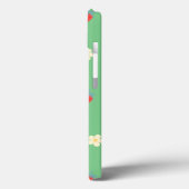 Étui de téléphone floral à la fraise mignon. (Verso / Gauche)