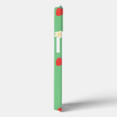 Étui de téléphone floral à la fraise mignon. (Verso / Droite)