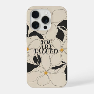 Étui de téléphone floral – Amour de soi minimal