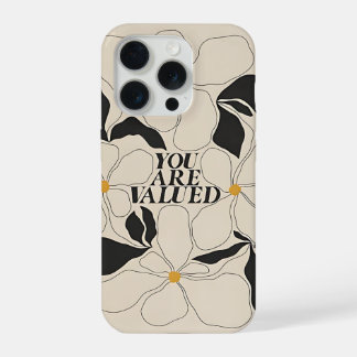 Étui de téléphone floral – Amour de soi minimal