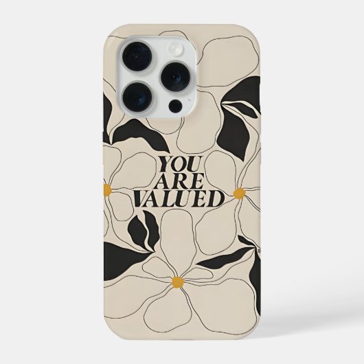 Étui de téléphone floral – Amour de soi minimal (Verso)
